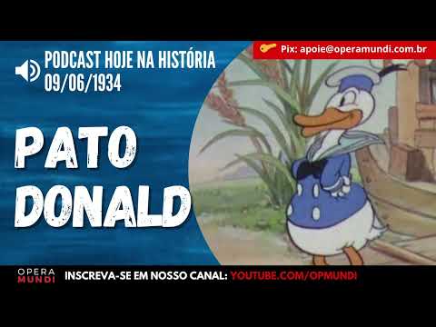 09 de junho de 1934 - Pato Donald faz sua estreia em A Galinha Esperta - Hoje na História