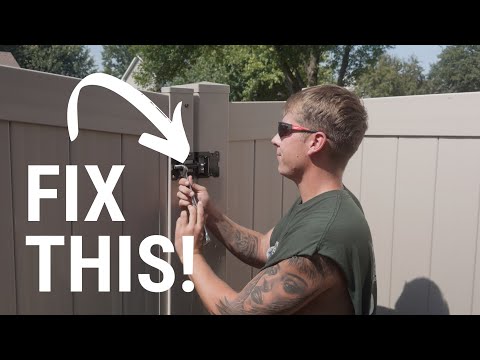 How to removal a vinyl fence gate