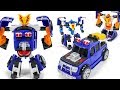 HelloCarBot Season6 LuckyPunch 2in1 Half Division Car Deformation TwoRobot Toy Transformation