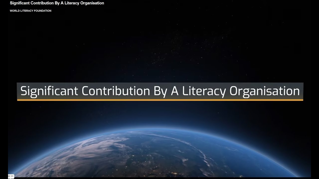 SIGNIFICANT CONTRIBUTION BY A LITERACY ORGANISATION