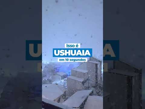 O Fim do Mundo no inverno parece até cenário de filme ❄️✨