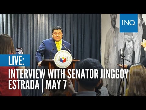 LIVE: Interview with Senator Jinggoy Estrada May 7