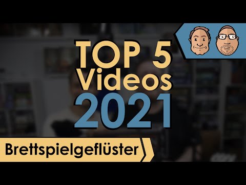Brettspielgeflüster – TOP 5 Videos aus 2021 – Rückblick mit Alex & Peat #20