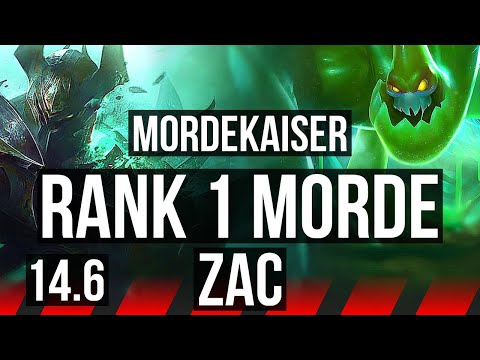 MORDE vs ZAC (TOP) | Rank 1 Morde | KR Challenger | 14.6