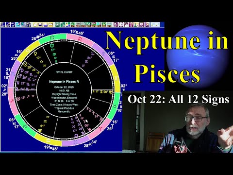 Wed Oct 22 2025 astrology: ALL 12 SIGNS, Neptune in Pisces