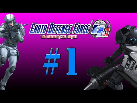 Earth Defense Force 4.1 Let's Play Walkthrough #1 (Mission 1-2) Wing Diver