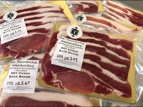 How we make our dry cured back bacon from Gloucester old spot pork