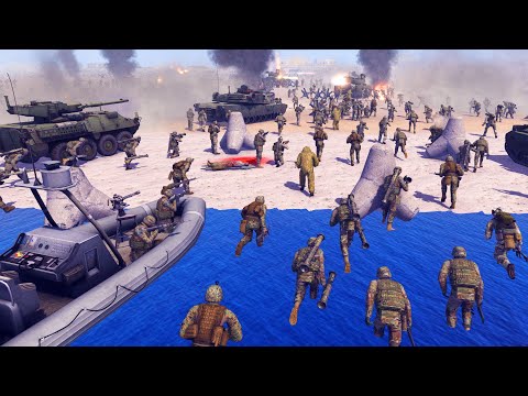 Modern US Army Invades Omaha Beach D-DAY! - Call to Arms: Battle Simulator