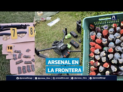 Cae hombre con fusiles, explosivos y drones en Huehuetenango; habría intentado cruzar a México