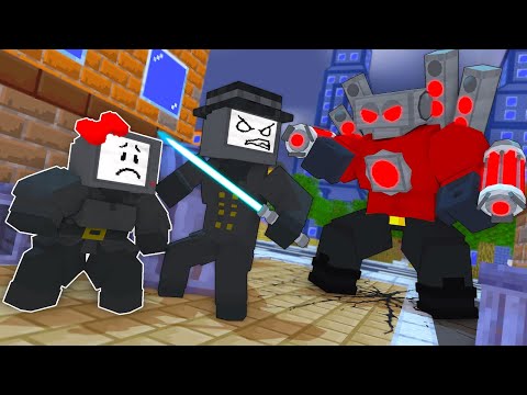 Boop - Monster School : Fat TV WOMAN vs Titan SPEAKERMAN - Minecraft Animation