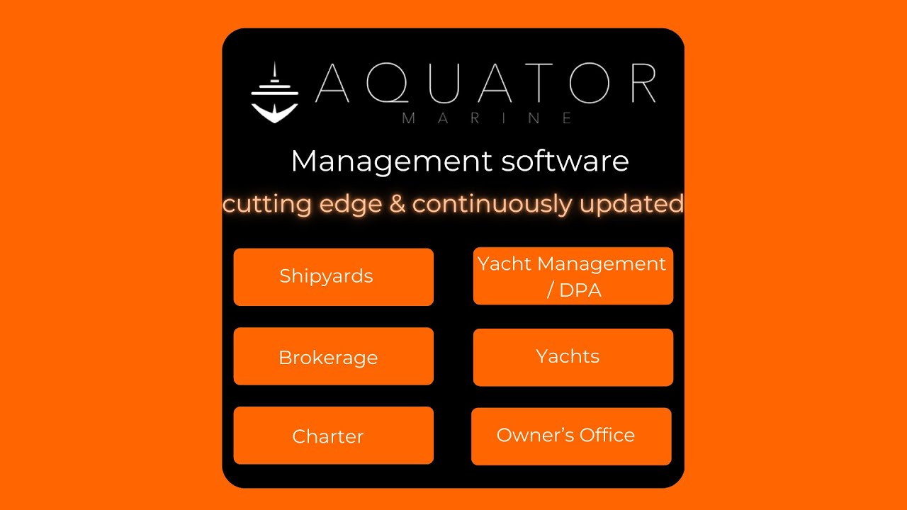 Reimaging Yacht Software - AQUATOR MARINE