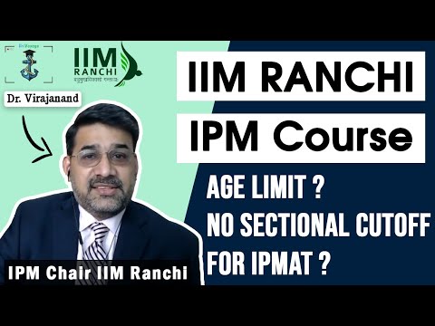 No Sectional Cutoffs for IPMAT ! Confirmation by IPM Chair, IIM Ranchi