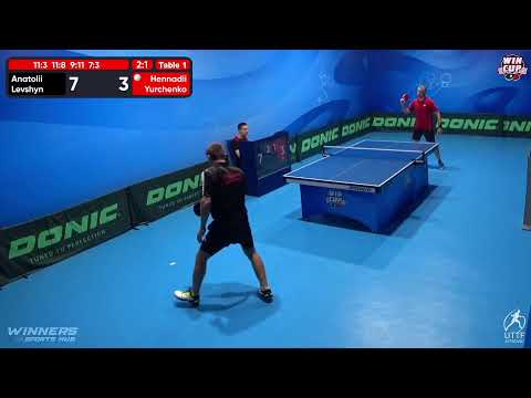 12:00 Anatolii Levshyn 3-1 Hennadii Yurchenko West 1 WIN CUP 13.11.2022 | TABLE TENNIS WINCUP