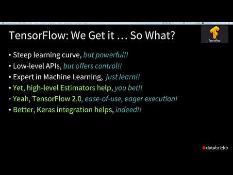 A Tale of 3 Deep Learning Frameworks: TensorFlow, Keras, & PyTorch with Jules Damji & Brooke Wenig