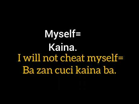 KASAN MENENE BABBANCIN WANNAN KALMOMIN.