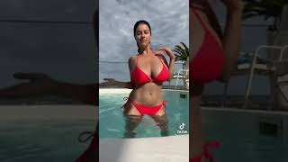 Sexy big tits pool #tiktok #short #shorts #bikini