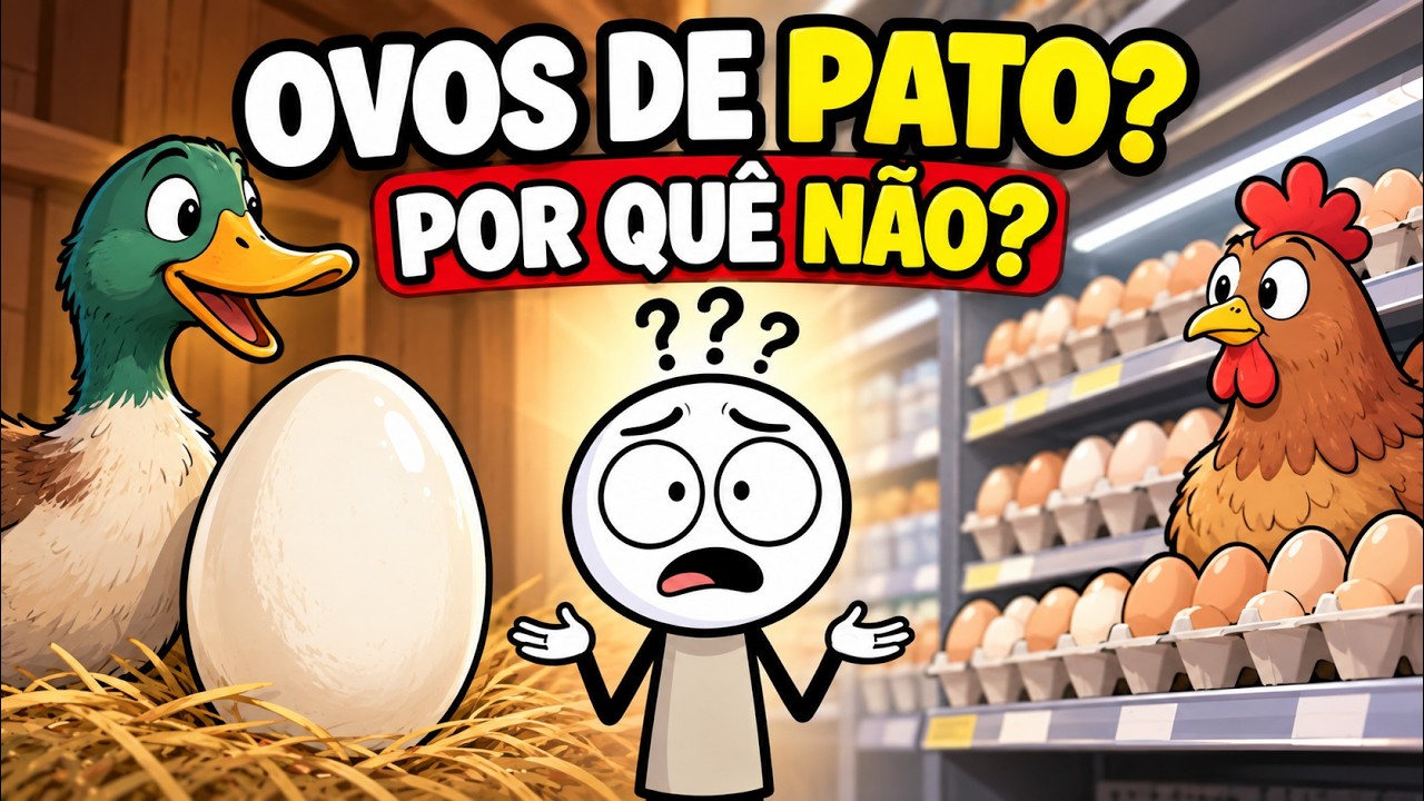 O BRASILEIRO COME MAIS DE 300 OVOS POR ANO… POR QUE QUASE NENHUM É DE PATO?