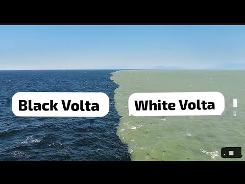 Black Volta meets White Volta in Ghana ~ Boundary Explain.