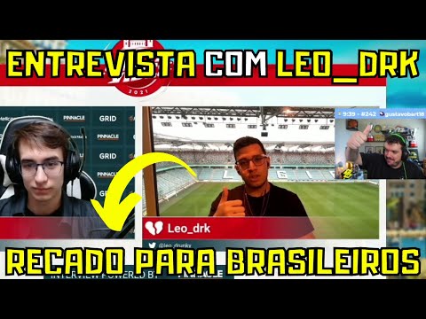 Entrevista com LEO_DRK e manda RECADO para TORCIDA BRASILEIRA