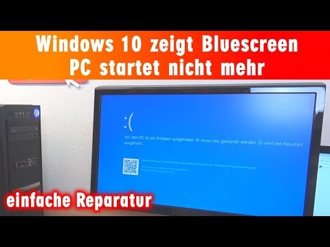 Windows 10 zeigt Bluescreen - einfache Reparatur - PC startet nicht mehr Video