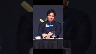 パンが硬くてなかなかちぎれない大谷翔平￼！アーロン・ジャッジ奥さんと娘に感謝をする￼ #looppot楽曲提供  #蝉時雨物語