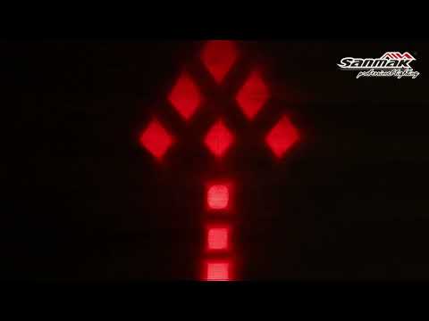 Маркерный фонарь Sanmak 6069-05 красная стрелка бегающая 10-30V