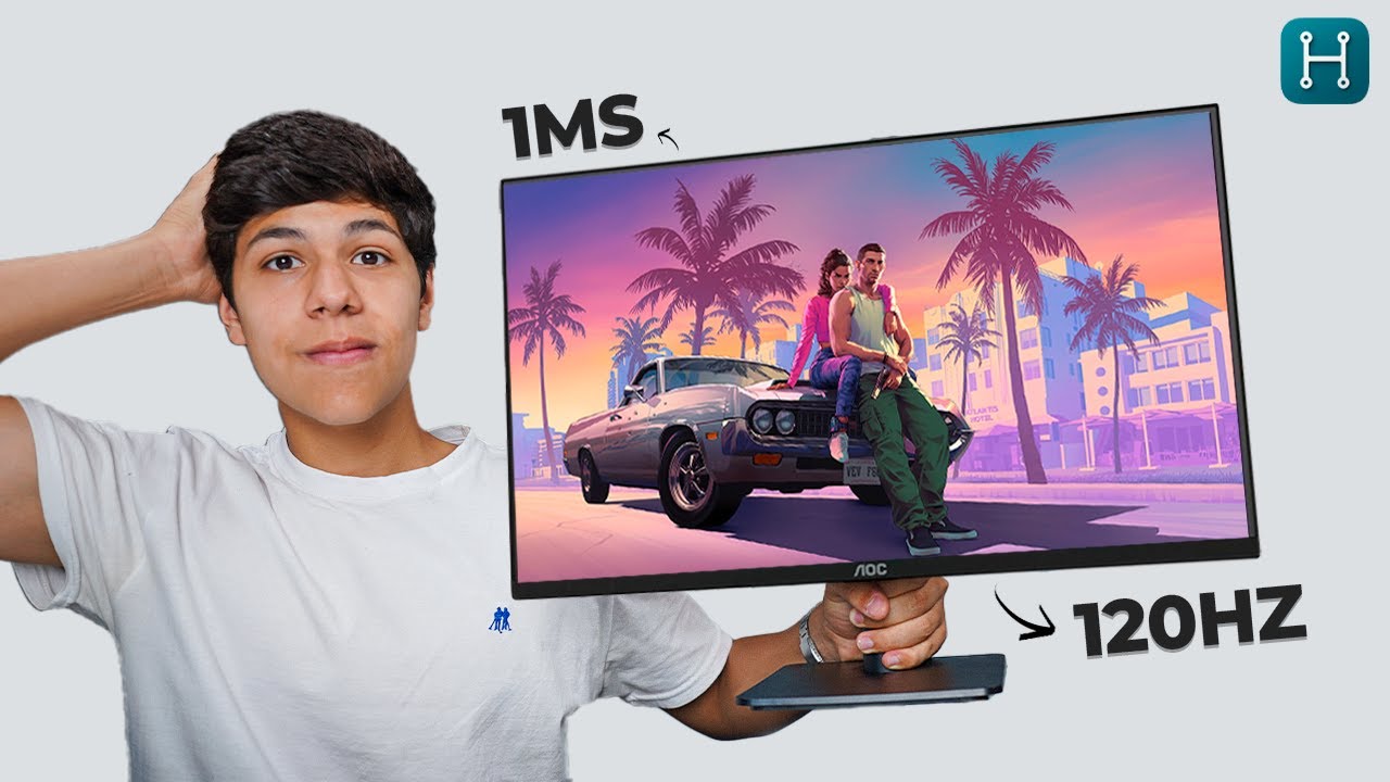 Miniatura da avaliação em vídeo de Monitor AOC 22B30HM23 21.5" Full HD 120Hz 1ms
