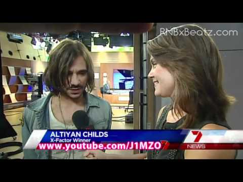 Altiyan Childs - Winner Of X Factor Australia 2010 on 7 News
