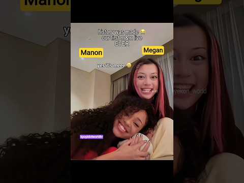 First M&M live ♥️✨! #katseye #manon #megan #ytshorts