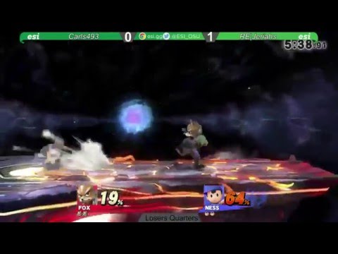 Donatos Biweekly 1/26 - Carls493 (Shulk, Fox) vs RE|Jeriahs (Ness) - SSB4 Losers Quarters