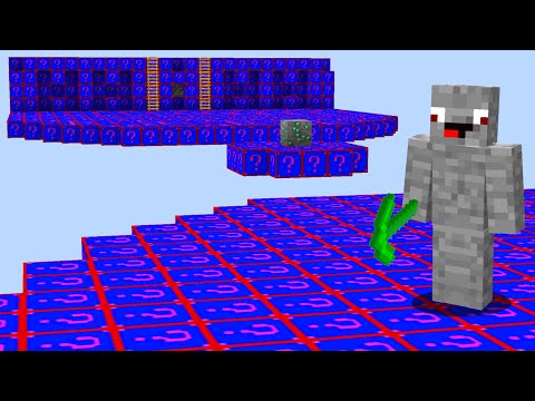 die ganze Insel besteht aus Shade Lucky Blöcke.. Minecraft LUCKY BLOCK BEDWARS