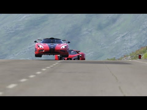 Ferrari F80 Concept vs Koenigsegg One:1 at Highlands