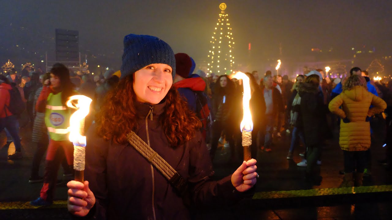 Experience illuminations at Festival of Lights with traveler's video.