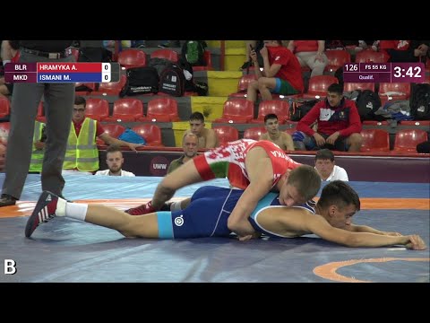 Qual. FS - 55 kg: A. HRAMYKA (BLR) v. M. ISMANI (MKD)