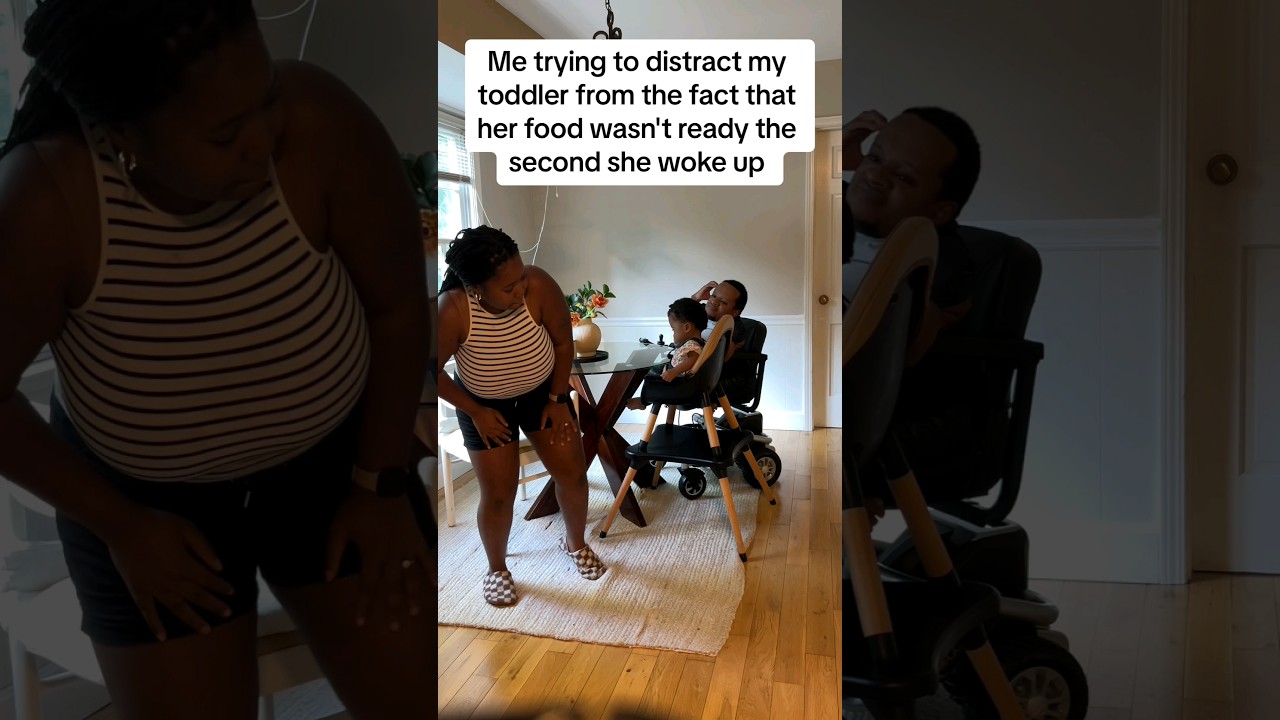 Anyone else's toddler wake up ready to eat IMMEDIATELY? 😂#shorts