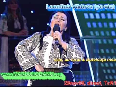 Leontina Văduva I LIVE I Potpuriu: Oile au furat & Butelcuţa mea