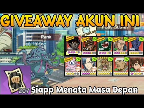 REVIEW AKUN YANG MAU DI GIVEAWAY - One Punch Man The the