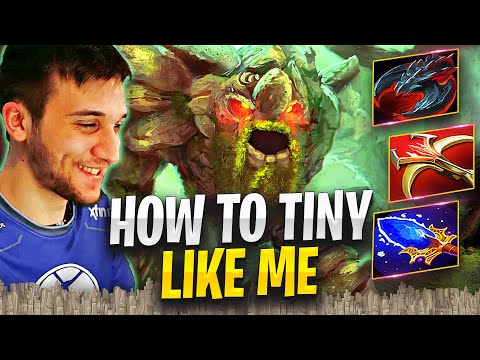 ARTEEZY Can Easy Force Enemies to Give up With TINY | How to Perfectly Combo with Tree Volley