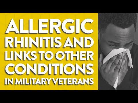 Allergic rhinitis and links to other conditions in military Veterans