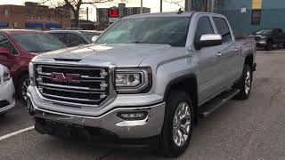 Pre Owned  2018 GMC Sierra 1500 SLT Heated Steering Z71 Off Road Silver Oshawa ON Stock #210173A