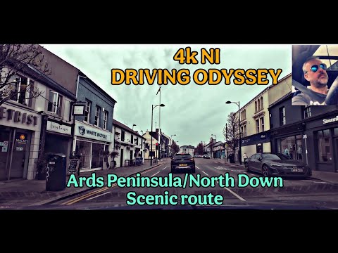 4k NORTHERN IRELAND DRIVING ODYSSEY- North Down/Ards Pensinsula. Stunning scenic route