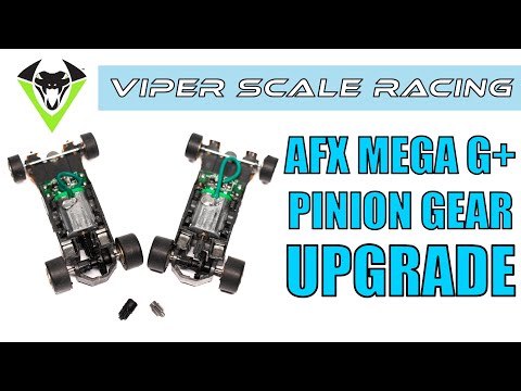 AFX Mega G+ HO Slot car Pinion Gear upgrade