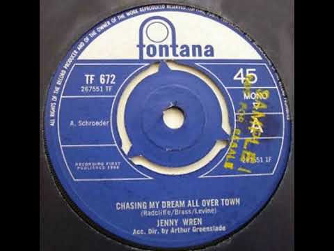 Jenny Wren - Chasing My Dreams All Over Town - UK Fontana Records Sample released 1966