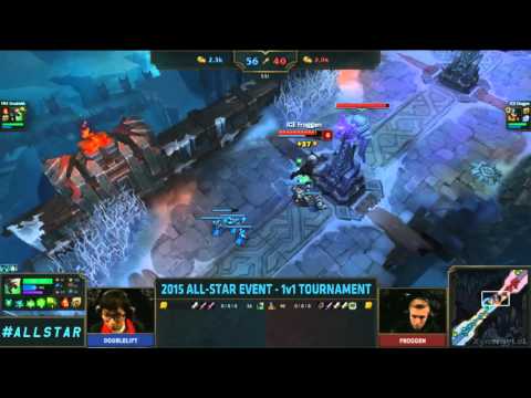Doublelift vs Froggen - End of Game 2 (1st one) - Twitch vs Olaf - 1vs1 All-Star 2015