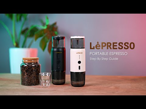 LEPRESSO 4 IN 1 PORTABLE COFFEE MACHINE - BLACK video preview