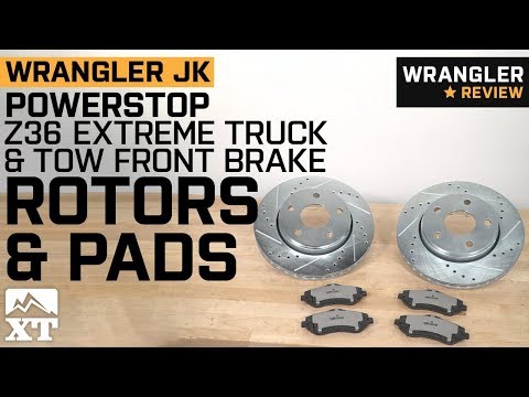 Jeep Wrangler JK Power Stop Z36 Extreme Truck & Tow Front Brake Rotor & Pad Kit (2007-2018) Review