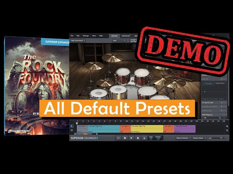 Toontrack The Rock Foundry SDX All Drum Presets Demo