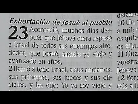 Joshua 23-24 (Joshua's Exhortation to the People) and Acts 1 (Jesus' Commandment) NKJV