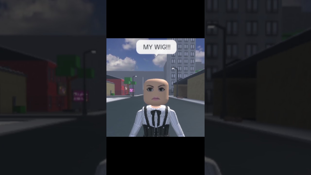 MY WIG!!! 😭 #roblox #funny #shorts #viral