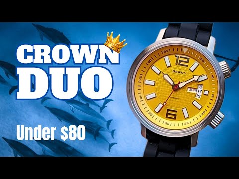 DUAL CROWN Berny 200m Automatic Diver AM7081 Review - Sapphire Sandwich For $80